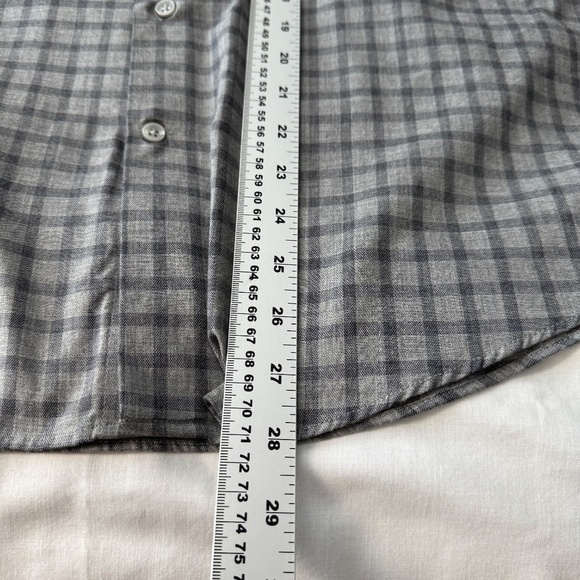 Joseph Abboud‎ Men's Long Sleeve Button Up Shirt Check Gray Size X-Large Casual - Picture 9 of 11